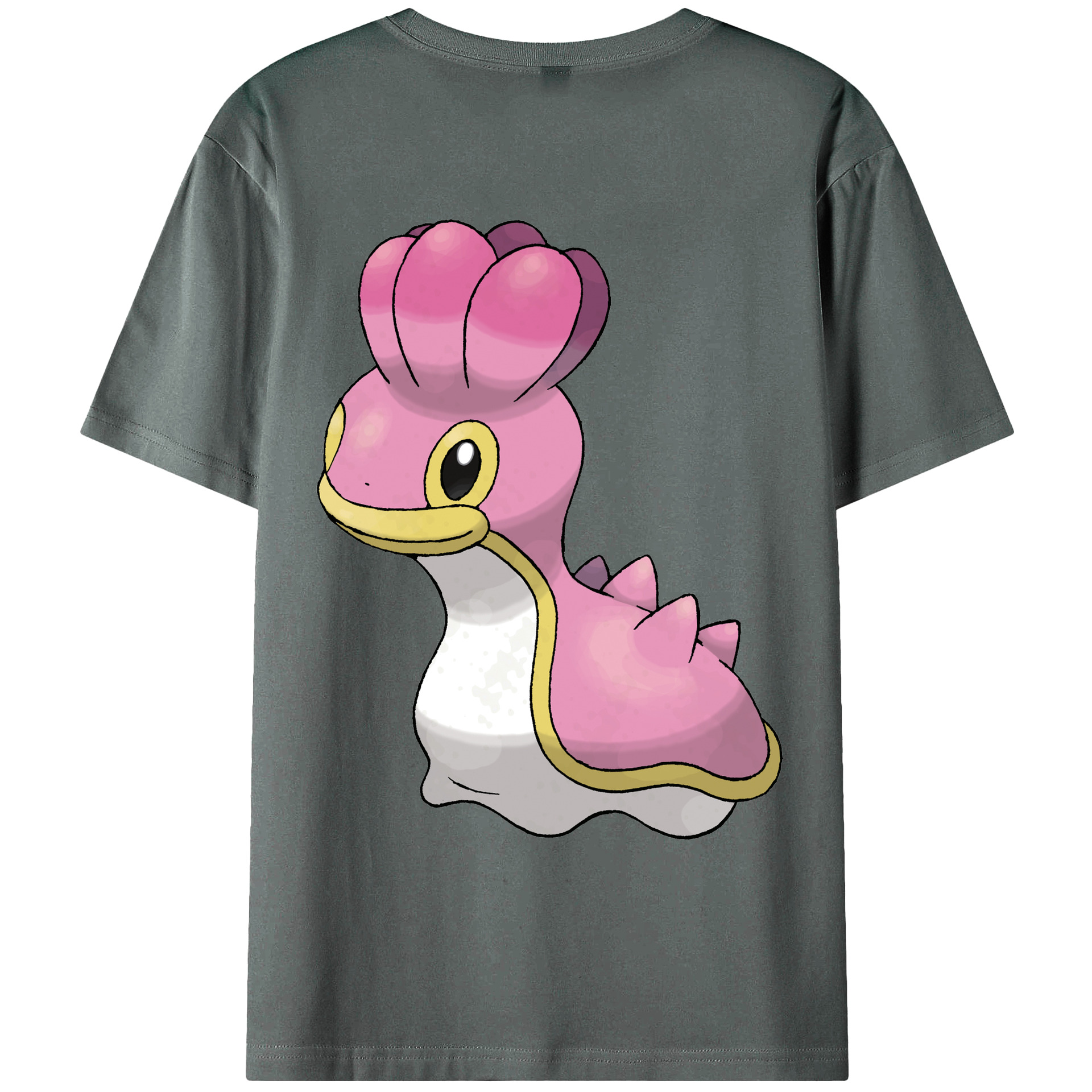 （画像用） ポケットモンスター Pokémon 綿100％ メンズ半袖Tシャツ（バックプリント） 通気性